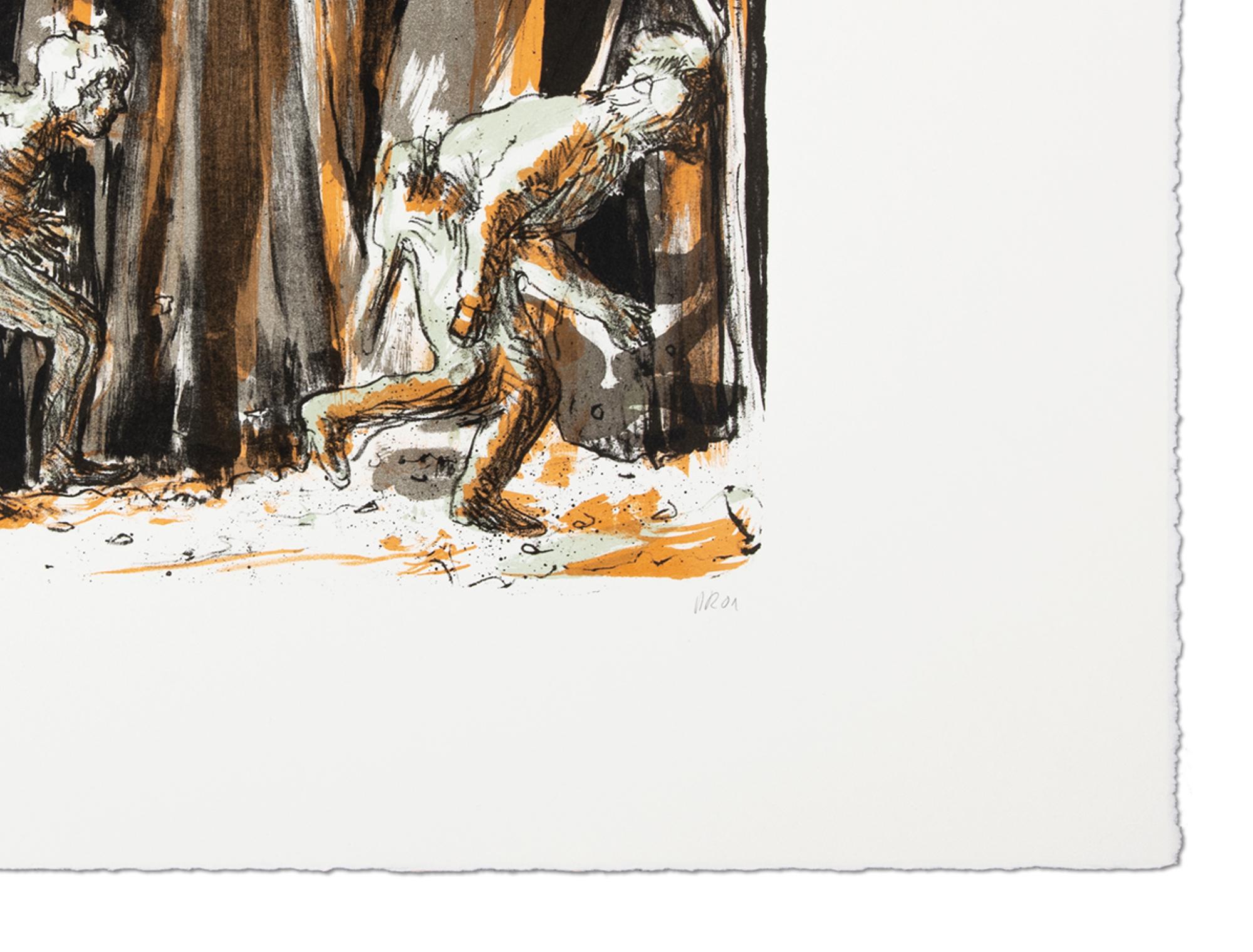 Daniel Richter, Propaganda II - Litografia, Stampa firmata, Arte contemporanea 5