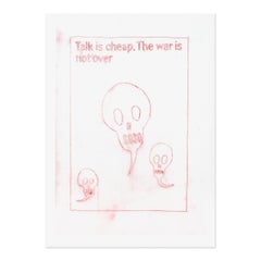 Daniel Richter, Talk is Cheap. The War is not Over - Signed Print, Contemporary