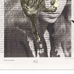 Daniel Richter, Senza titolo (Fuchs) - Serigrafia firmata, collage, arte contemporanea