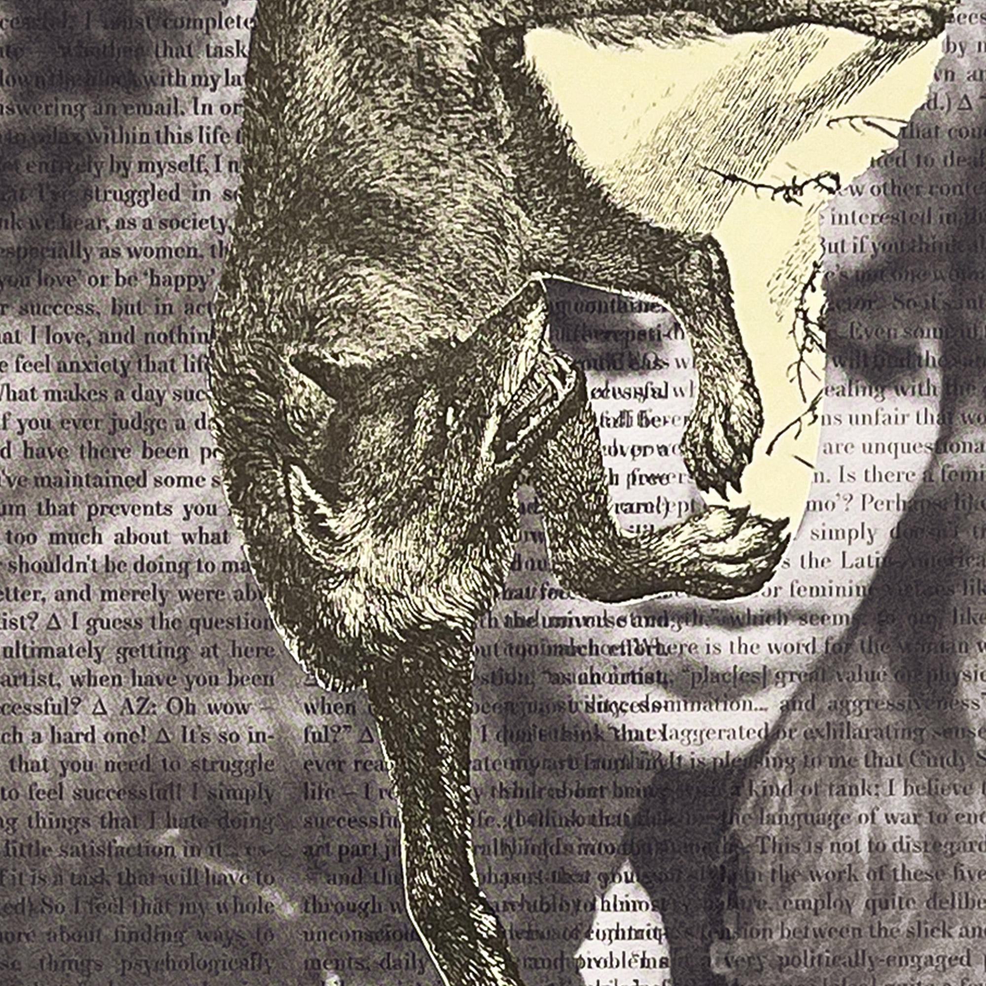 Daniel Richter, Senza titolo (Fuchs) - Serigrafia firmata, collage, arte contemporanea in vendita 3
