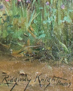 „Approaching Storm“:: Ölgemälde auf Leinwand:: signiert von Daniel Ridgway Knight