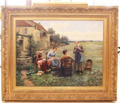 Daniel Ridgway Knight:: le cercle de couture signé "Ridgeway Knight Paris"