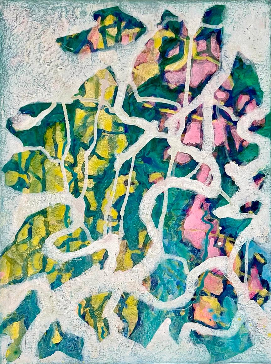 Abstract Painting di Daniel Rosenbaum - Canopy : pittura astratta su tela