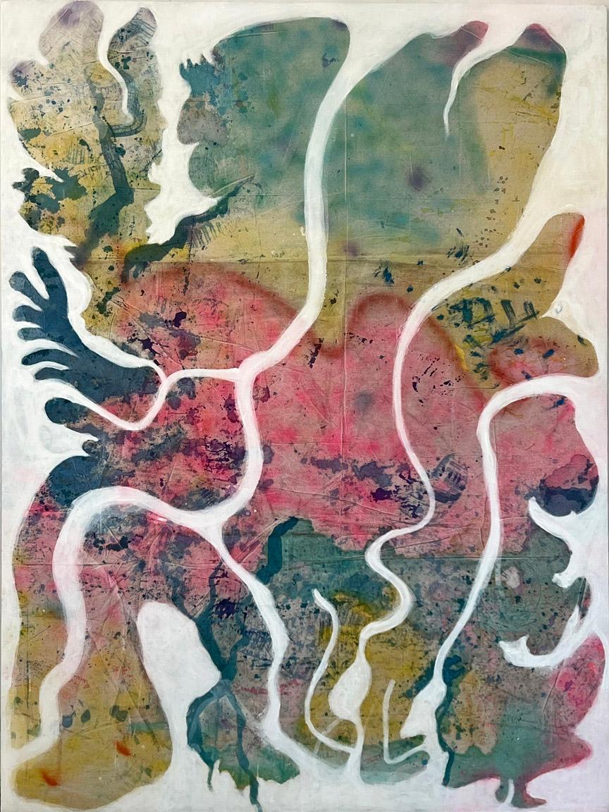 Evoluzione : pittura astratta su tela