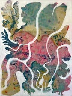 Evolution : abstract painting on canvas