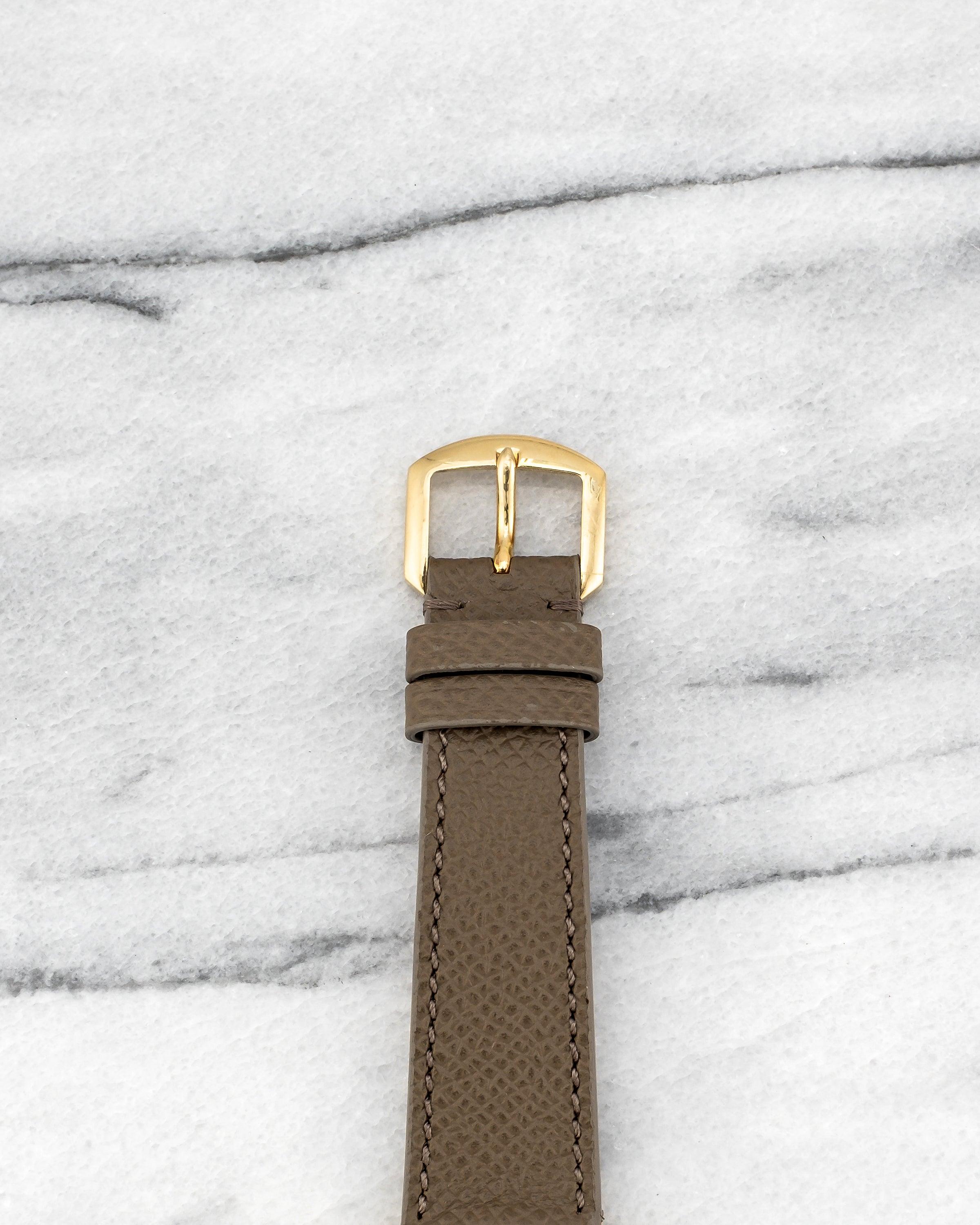 Daniel Roth 2207BB Graues Wandteppich-Zifferblatt Uhr in 18K Gelbgold, 1990er Jahre im Zustand „Gut“ im Angebot in New York, NY