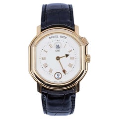Daniel Roth GMT Double Ellipse 18K Yellow Gold Manual Wind Watch