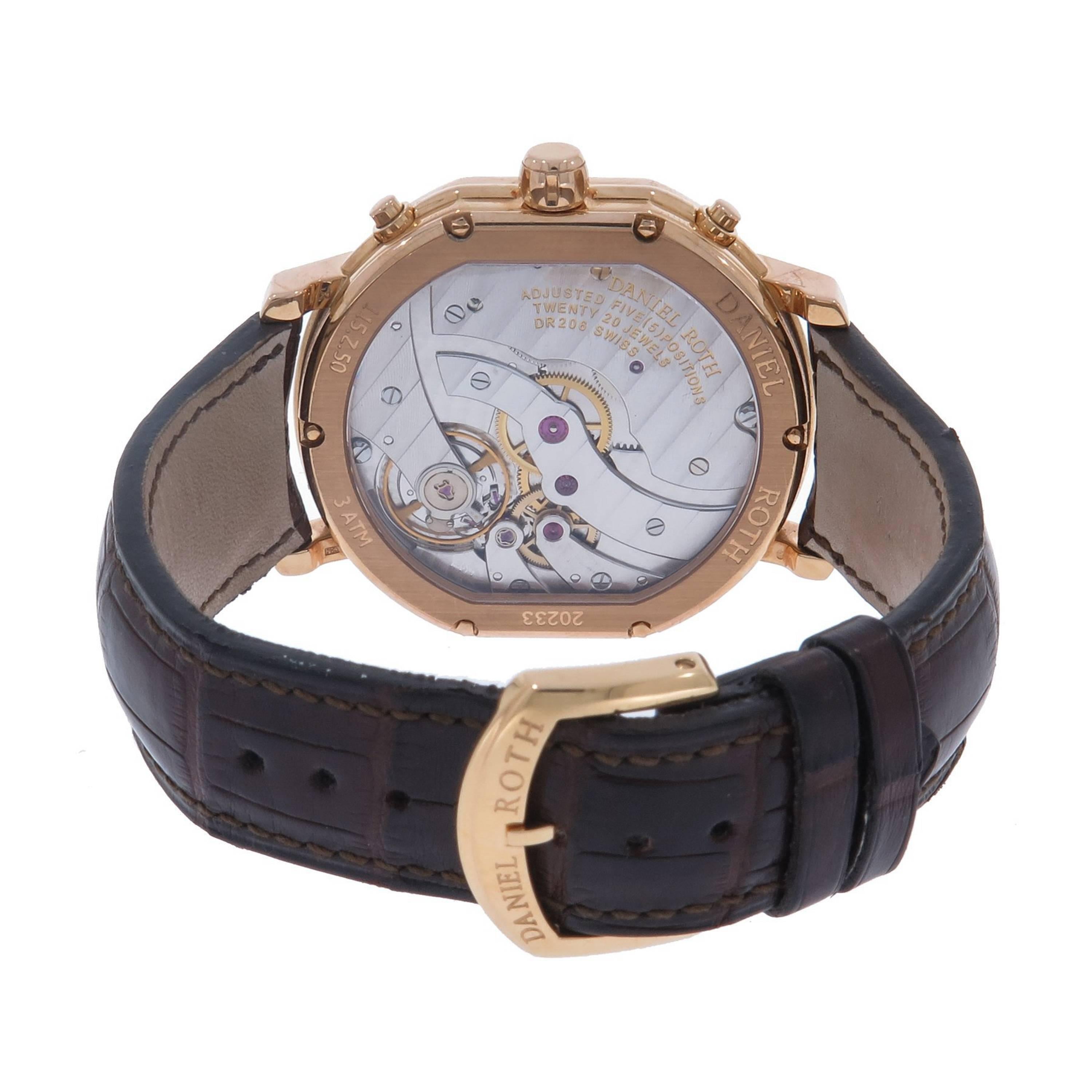 Modern Daniel Roth Rose Gold Athys Moon 2134 manual Wristwatch