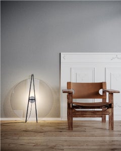 Daniel Rybakken Contemporary Sculptural Floor Light in Glass and Aluminium