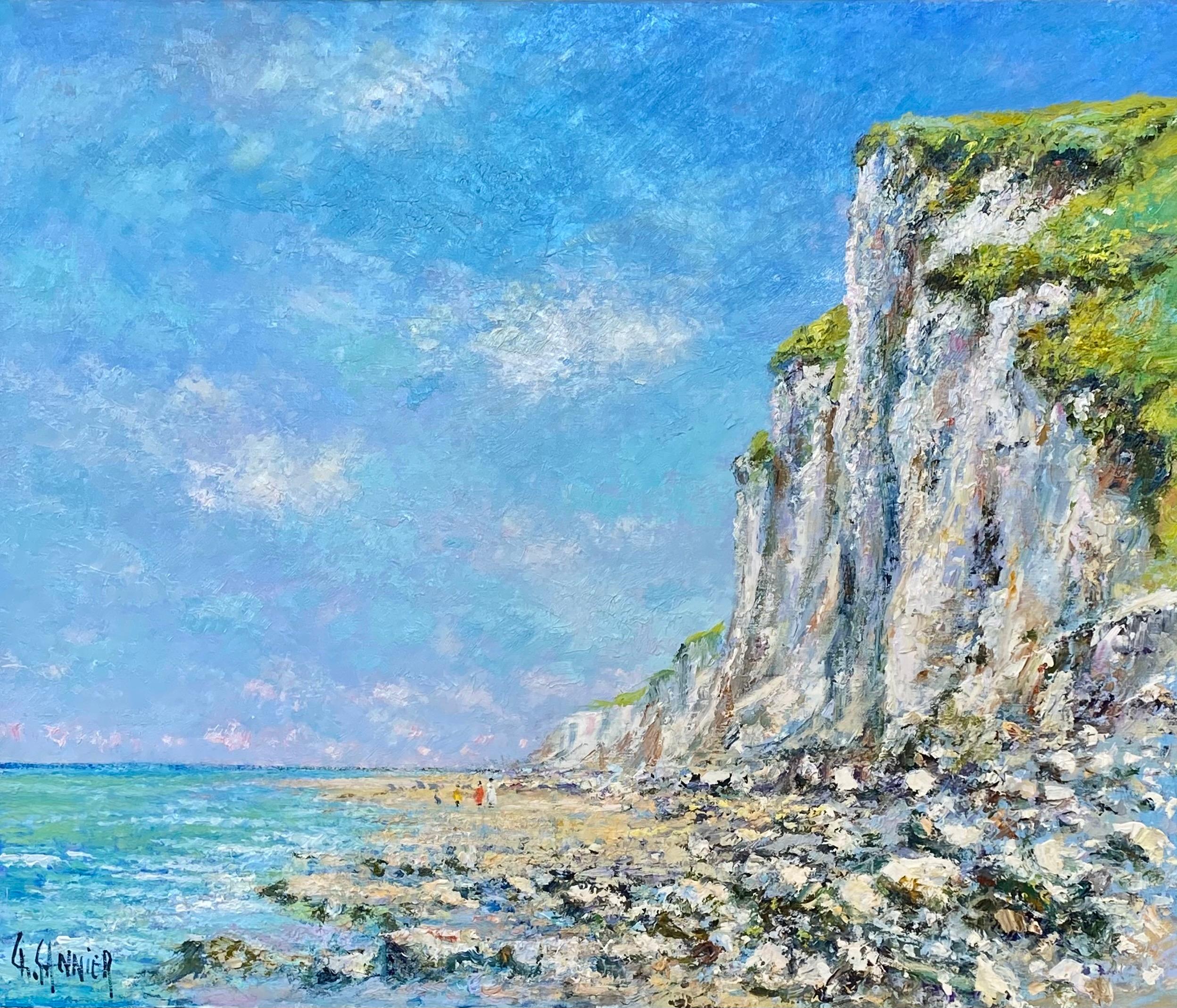 Daniel Sannier Landscape Painting - Falaise au Treport