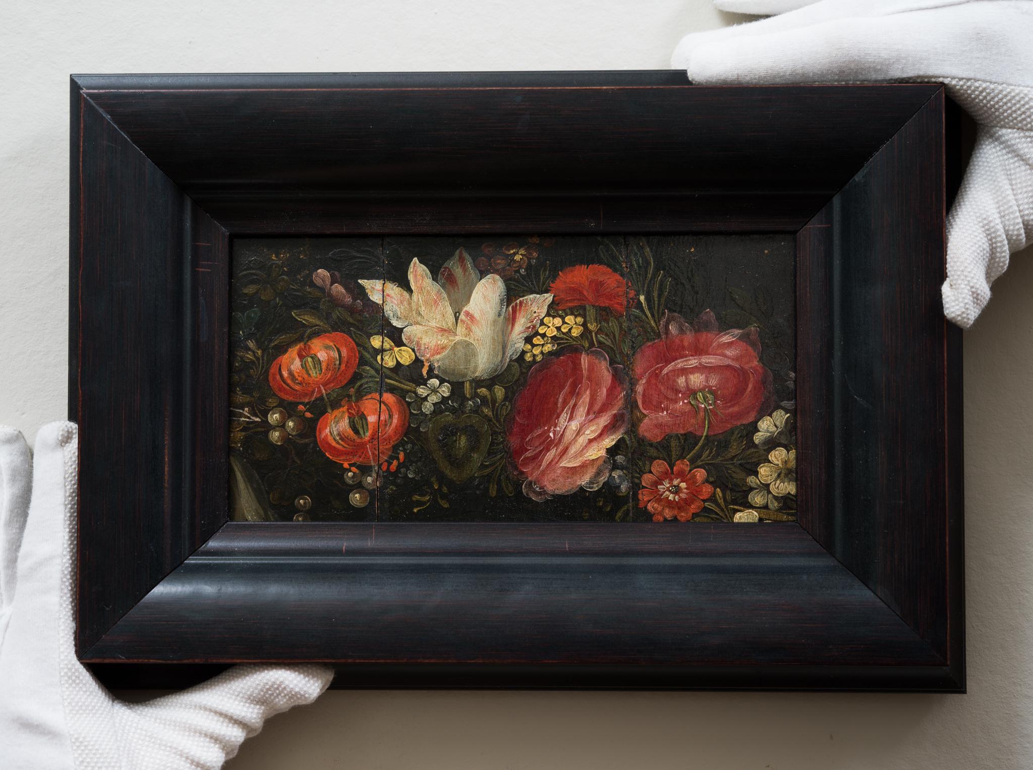 17th Century Flower Still Life, by a Follower of Daniel Seghers For Sale 1