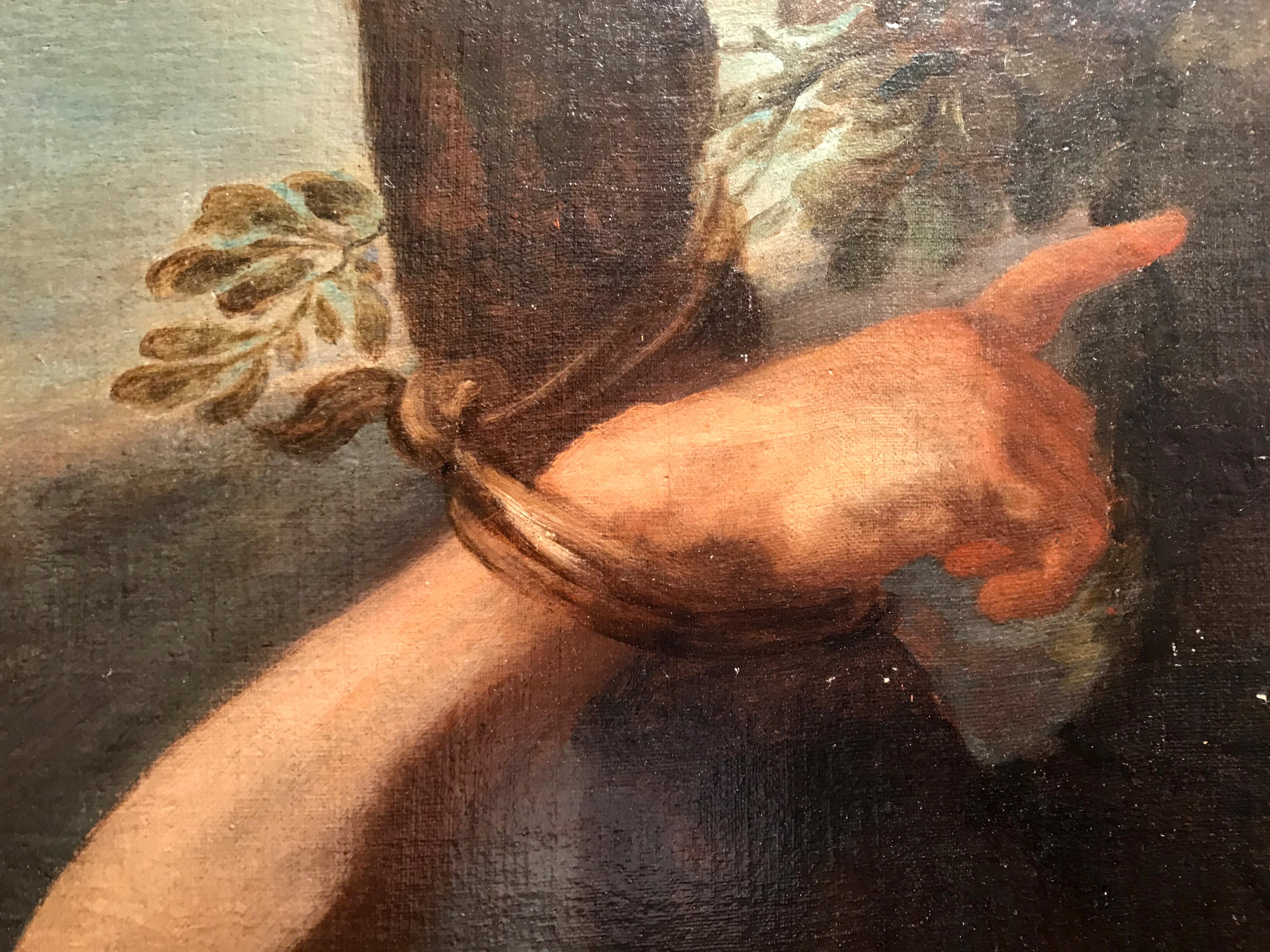 17th-18th Century By Daniel Seiter Saint Sebastian Oil on Canvas 2