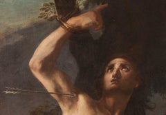 Huile sur toile Saint Sebastian 17e-18e siècle par Daniel Seiter