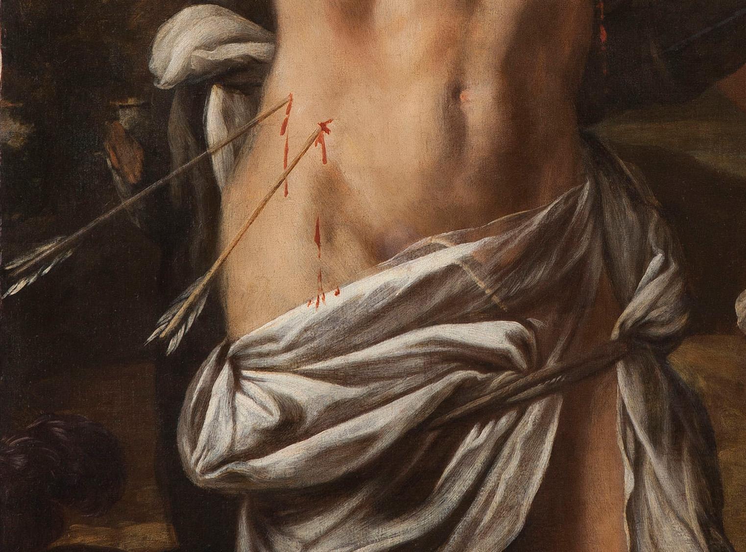 17th-18th Century By Daniel Seiter Saint Sebastian Oil on Canvas - Old Masters Painting by Daniel Seiter known as Daniele Fiammingo (Vienna 1647 - Turin 1705)
