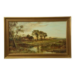 Daniel Sherrin Antique Countryside Landscape of Evening