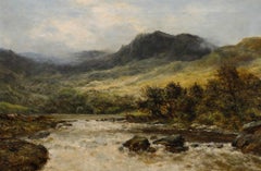 Daniel Sherrin (1868-1940) - Early 20th Century Oil, Fishing In The Mountains