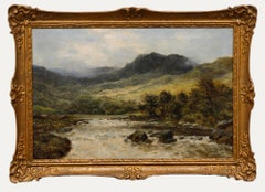 Daniel Sherrin (1868-1940) - Early 20th Century Oil, Fishing In The Mountains