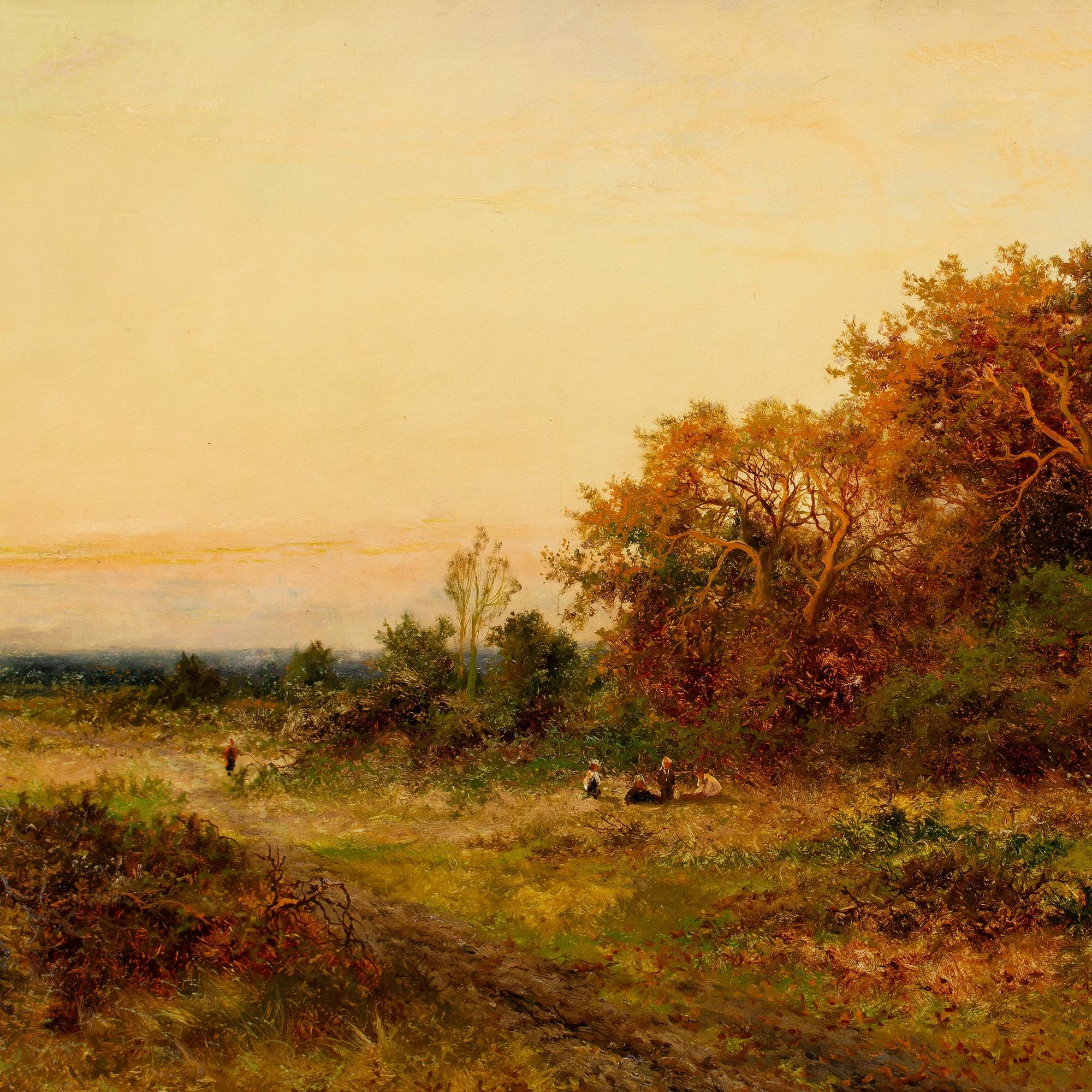 Daniel Sherrin, Paysage de bruyère avec coucher de soleil en vente 4