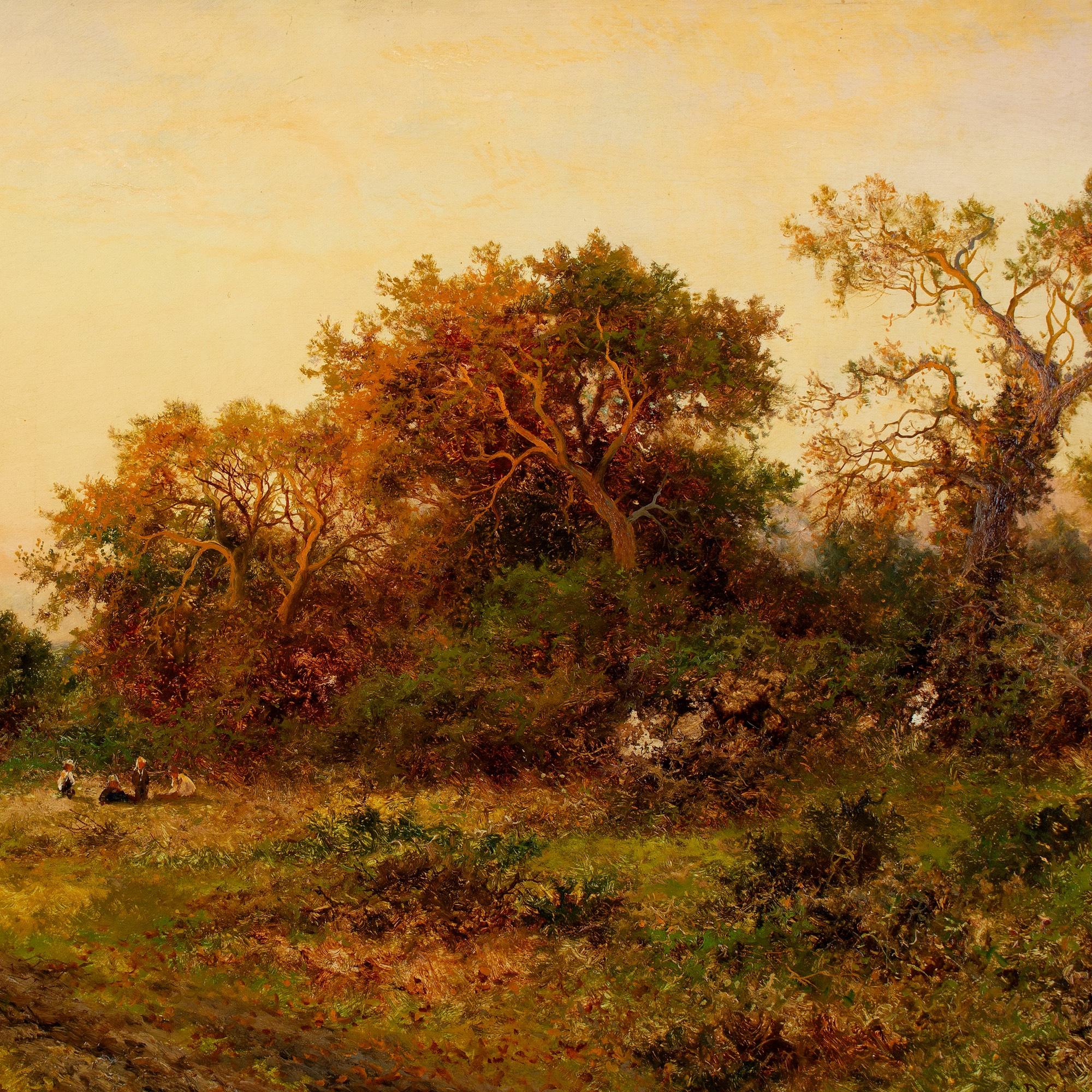 Daniel Sherrin, Paysage de bruyère avec coucher de soleil en vente 5