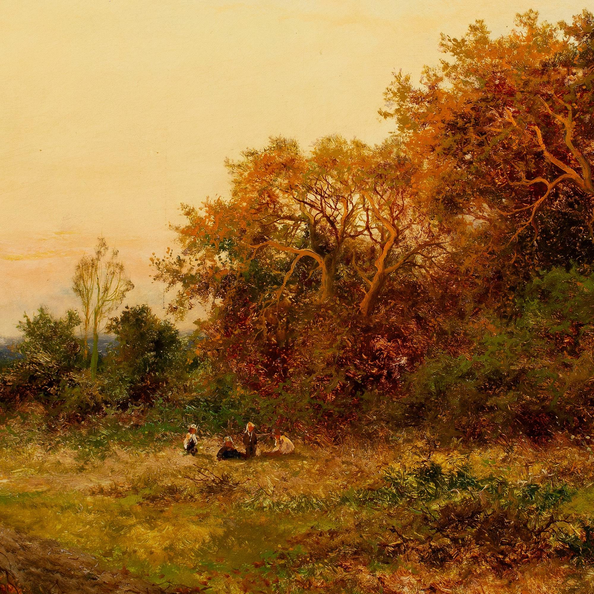 Daniel Sherrin, Paysage de bruyère avec coucher de soleil en vente 6