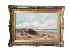 Daniel Sherrin Original Victorian oil painting of a beach landscape