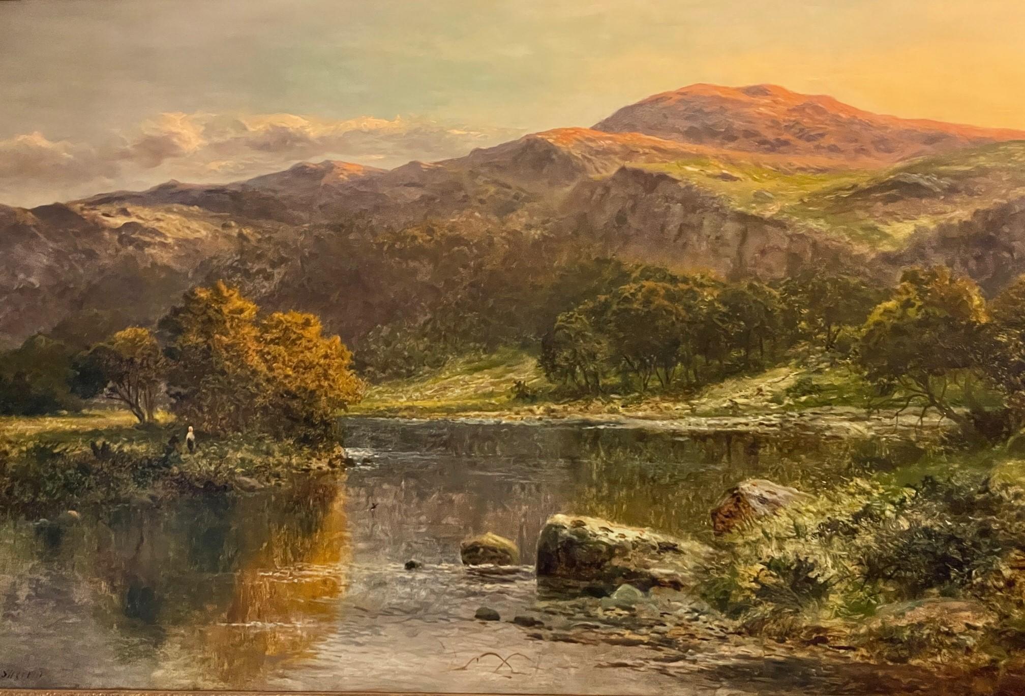 Landscape Painting Daniel Sherrin -  Paysage au coucher du soleil