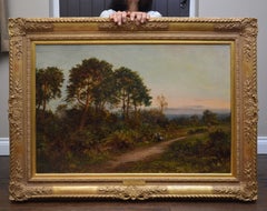 King's Wood, Kent - Large 19th Century English Landscape Oil Painting
