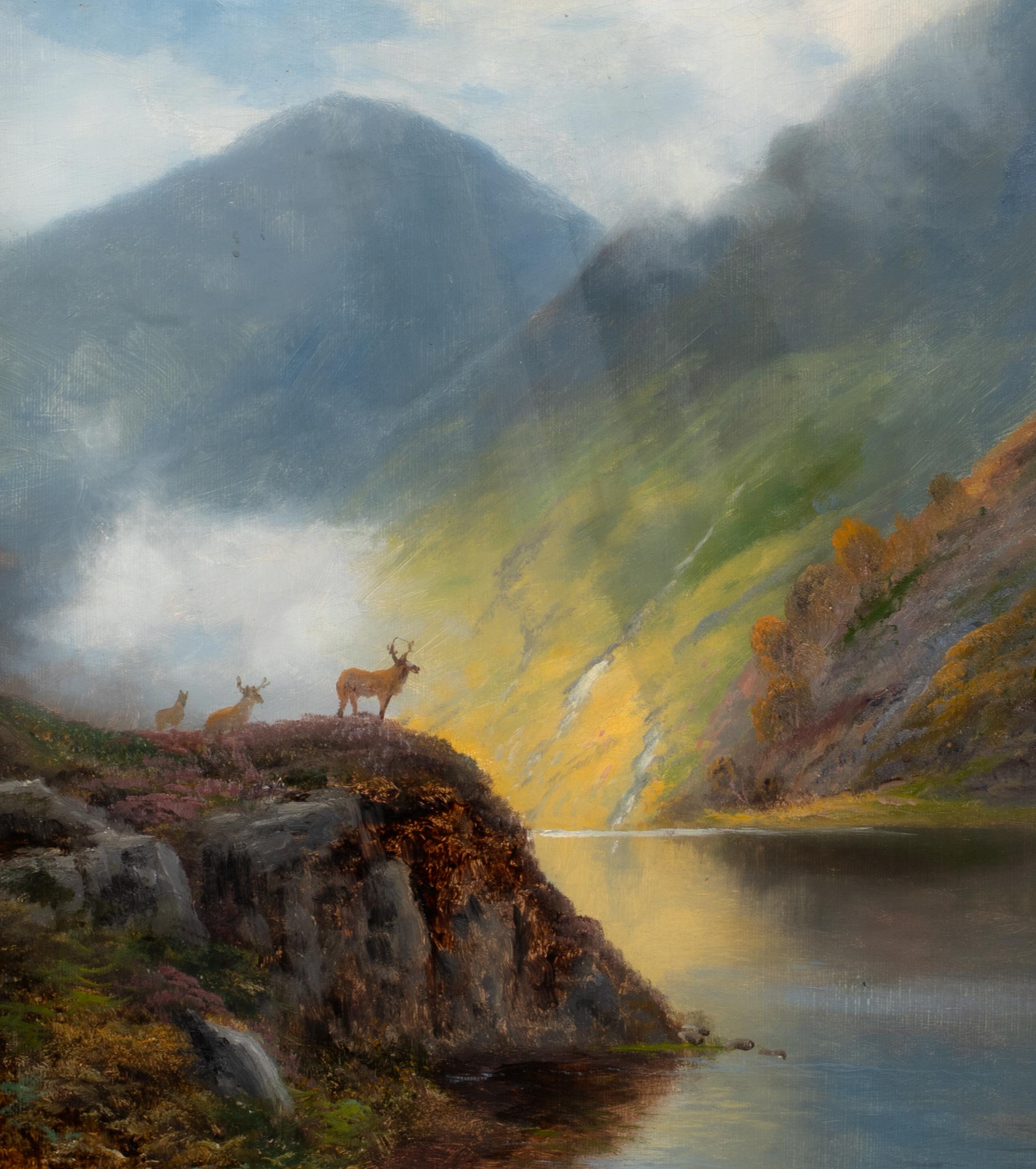  Stag Among The Heather, 19th century   DANIEL SHERRIN (1868-1940)   For Sale 6