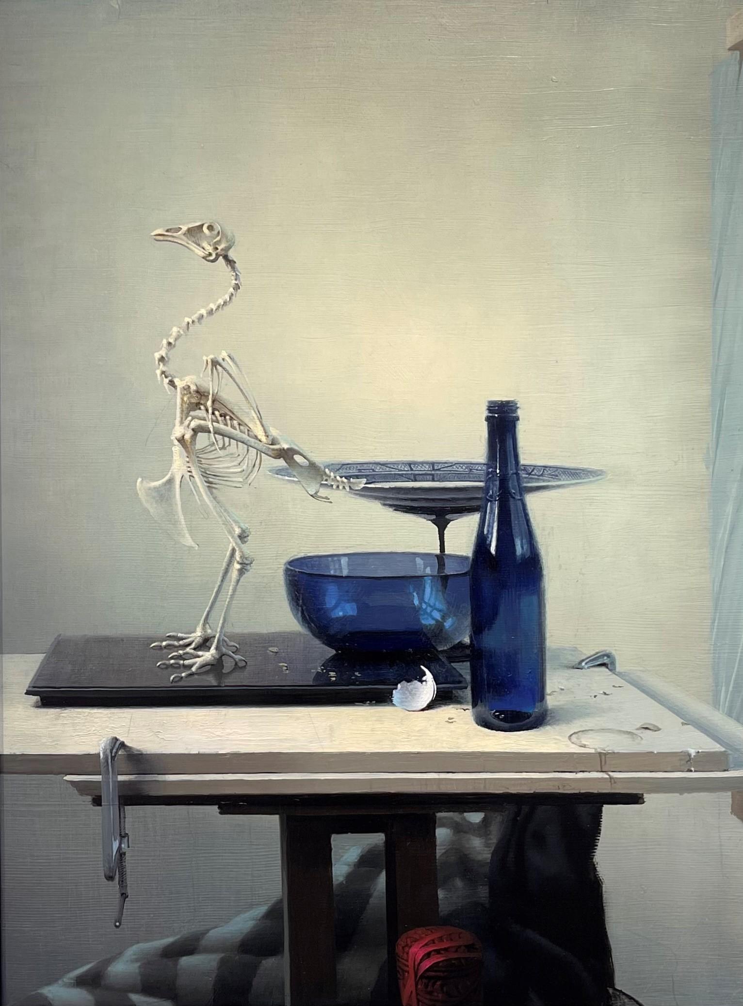 "Bluebird", Oil Painting