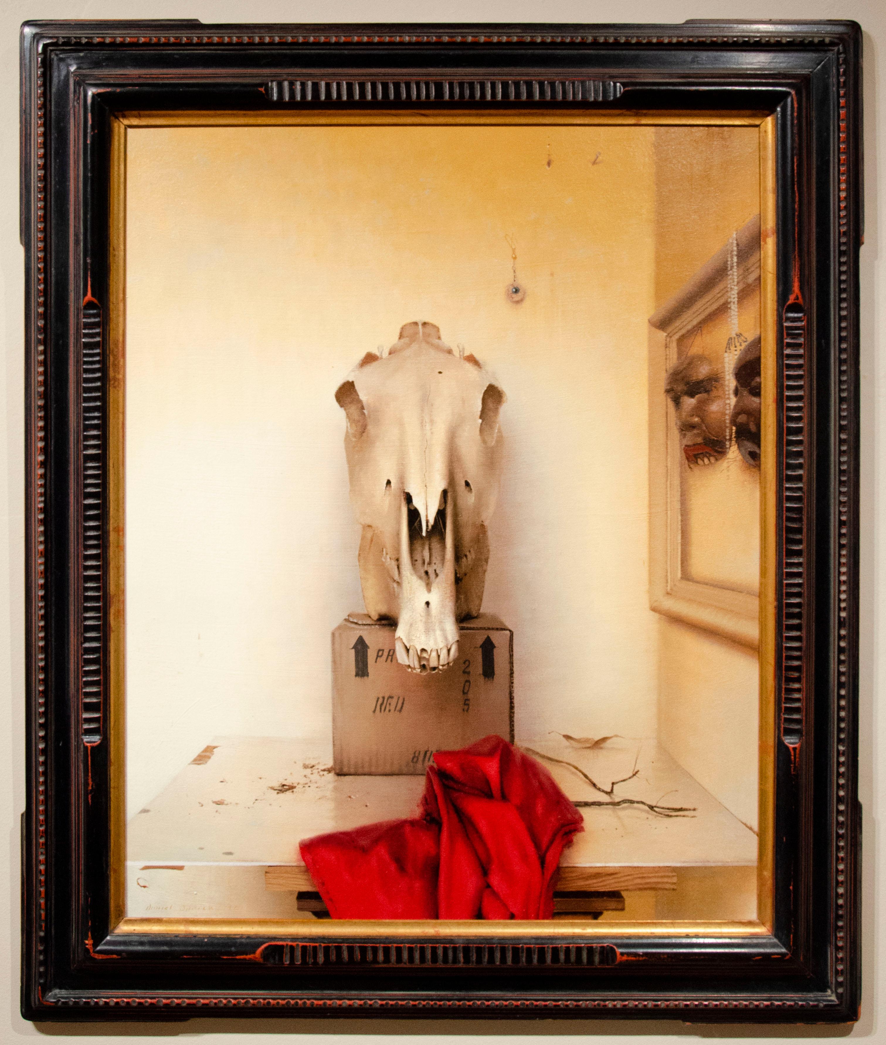 Horse Skull - Painting by Daniel Sprick