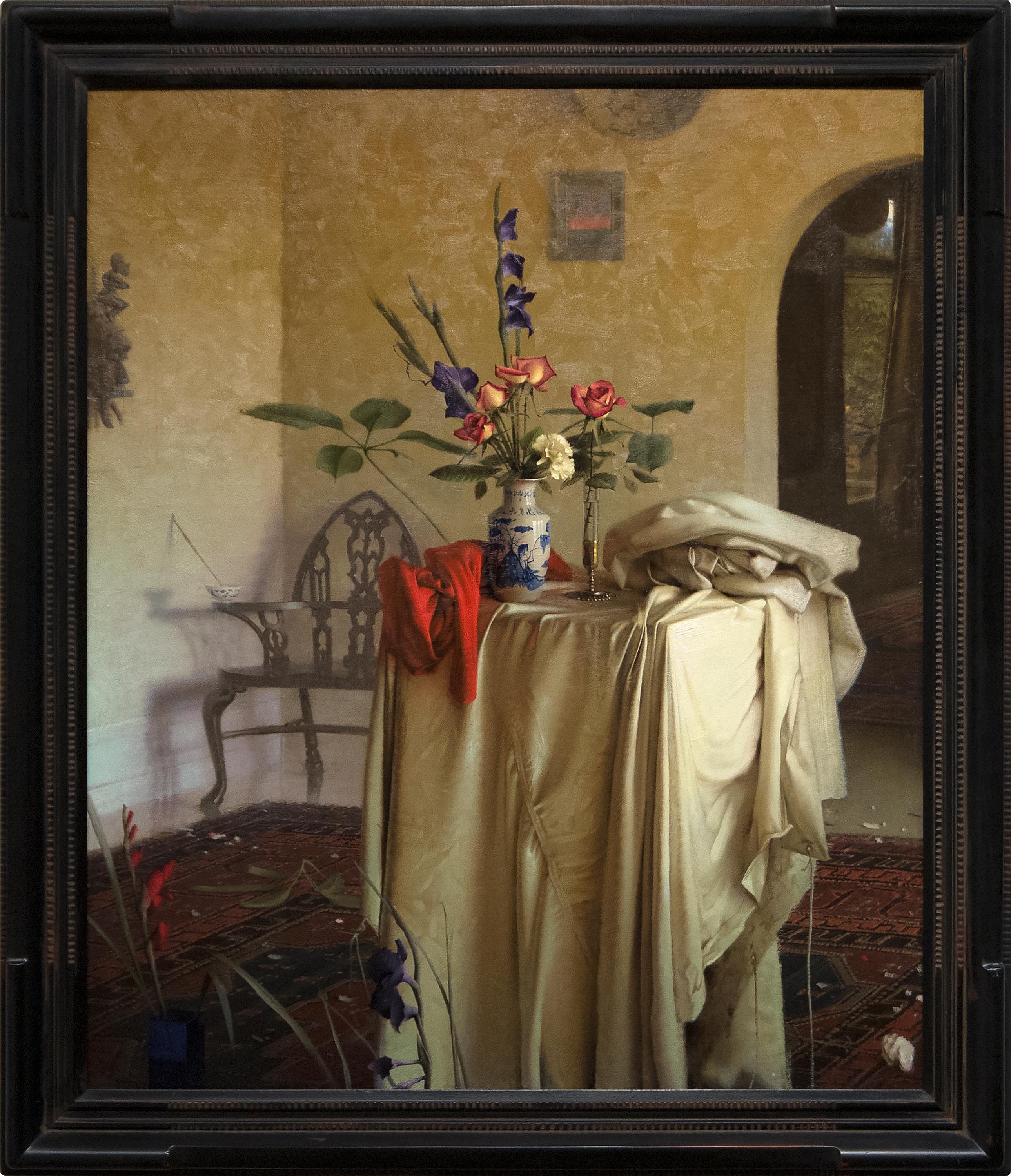 Interior Still Life - Painting by Daniel Sprick