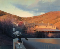 "Montaña de Hierro" de Daniel Sprick, Pintura al óleo original, Paisaje de Colorado