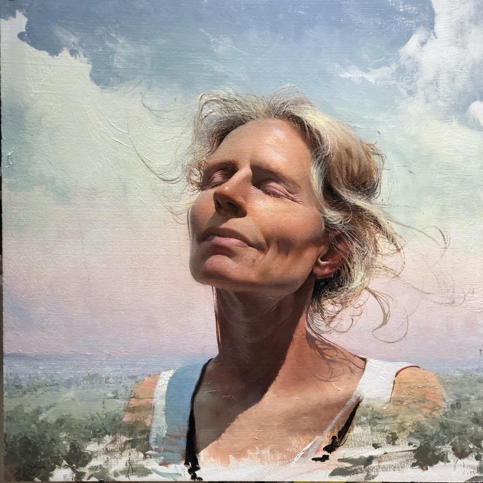 Daniel Sprick Landscape Painting - "Jen Starling", Oil Painting