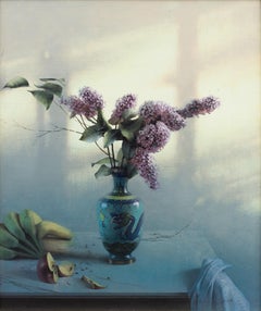 Lilas:: peinture à l'huile