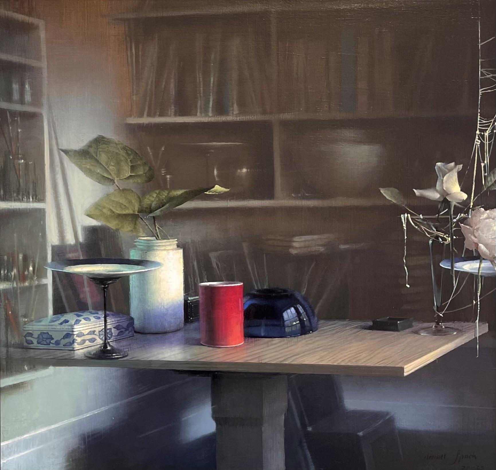 Daniel Sprick Interior Painting - "Matter and Energy", Oil Painting