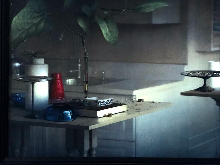 Daniel Sprick "Still Life with the Studio Kitchen", Oil Painting For Sale at 1stDibs