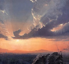 « Sunset Limited », peinture à l'huile