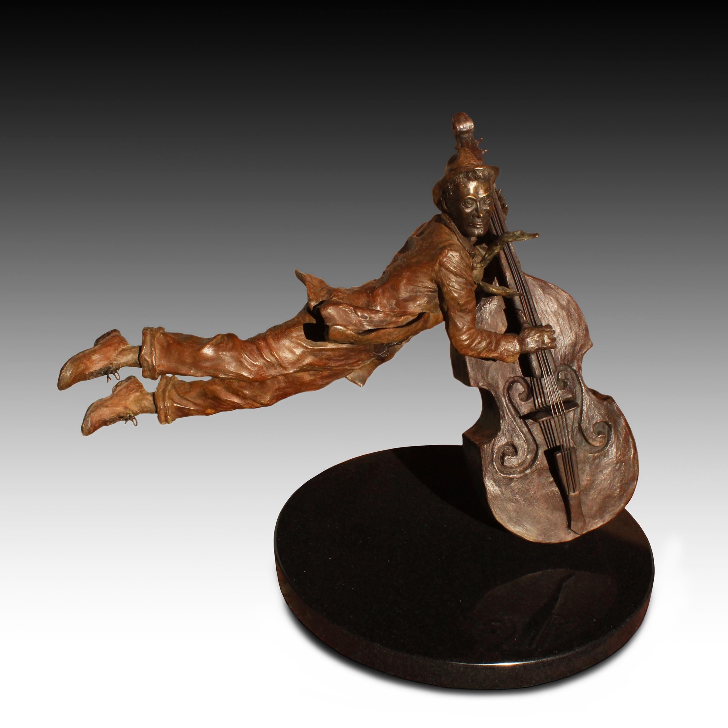 Bajista (Bronce con base de mármol)