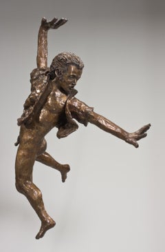 J'espère que je rêve (sculpture en bronze 36x12x12)