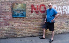 Marlin Perkins Has Binoculars, Painting, Acrylic on Canvas