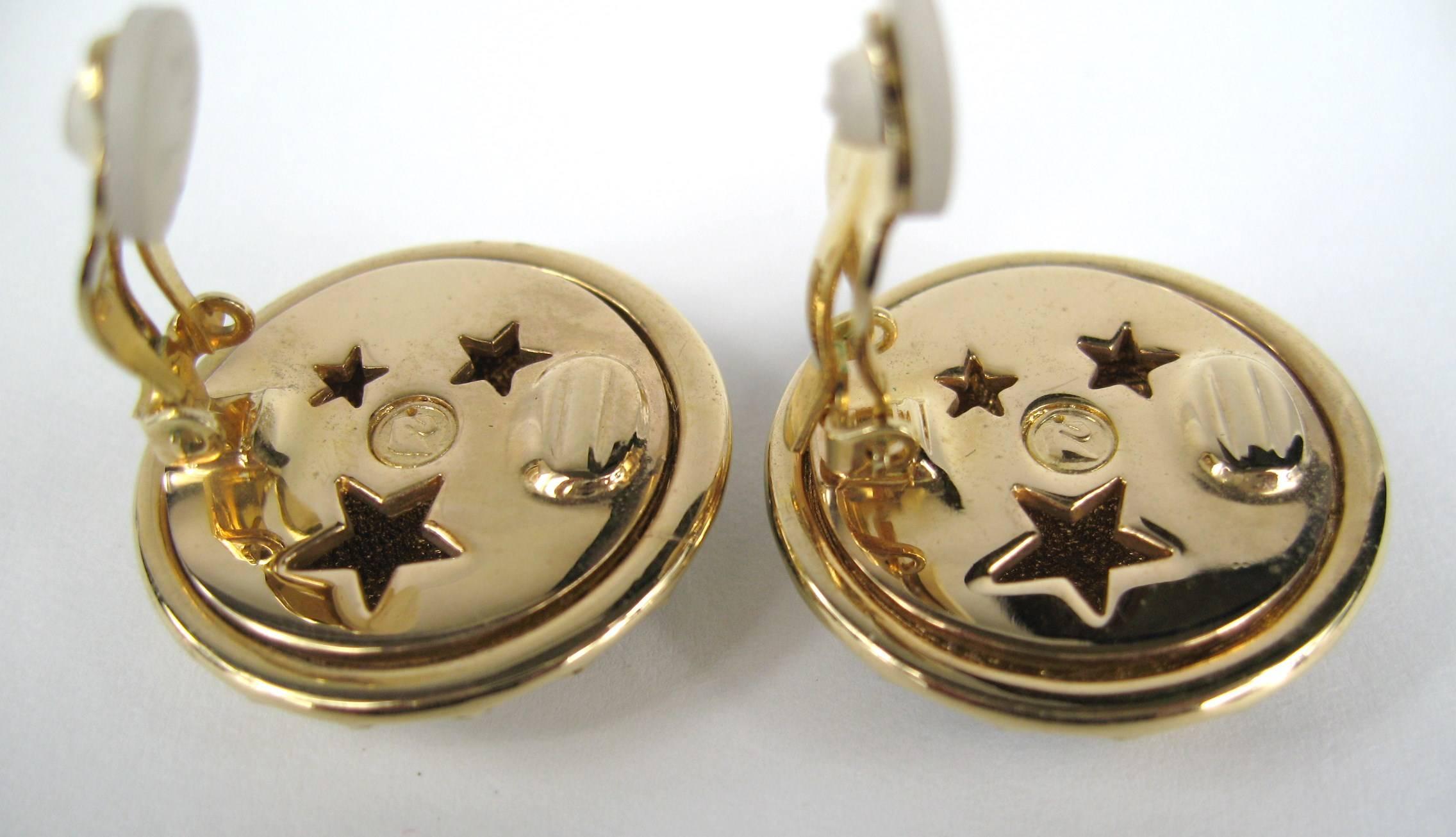 swarovski moon earrings