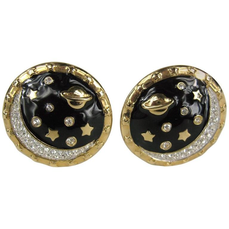 moon earrings swarovski