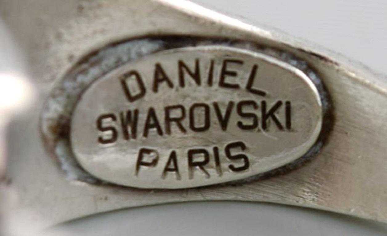 Women's Daniel Swarovski, Paris, Large Ring in Silver and 18 Carat Gold, Late 20th C For Sale