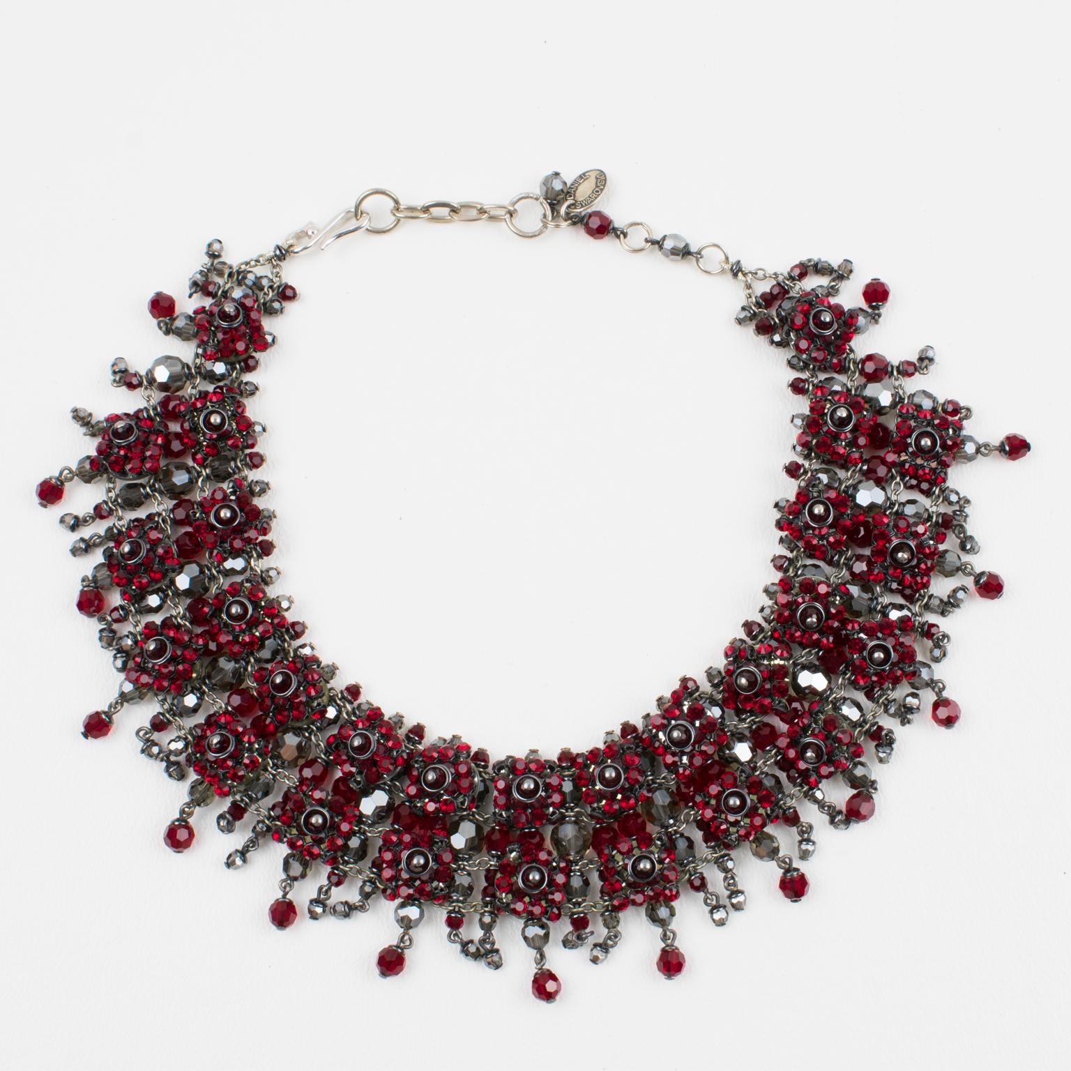 Daniel Swarovski Paris Collier ras du cou en cristal d'inspiration victorienne Excellent état - En vente à Atlanta, GA