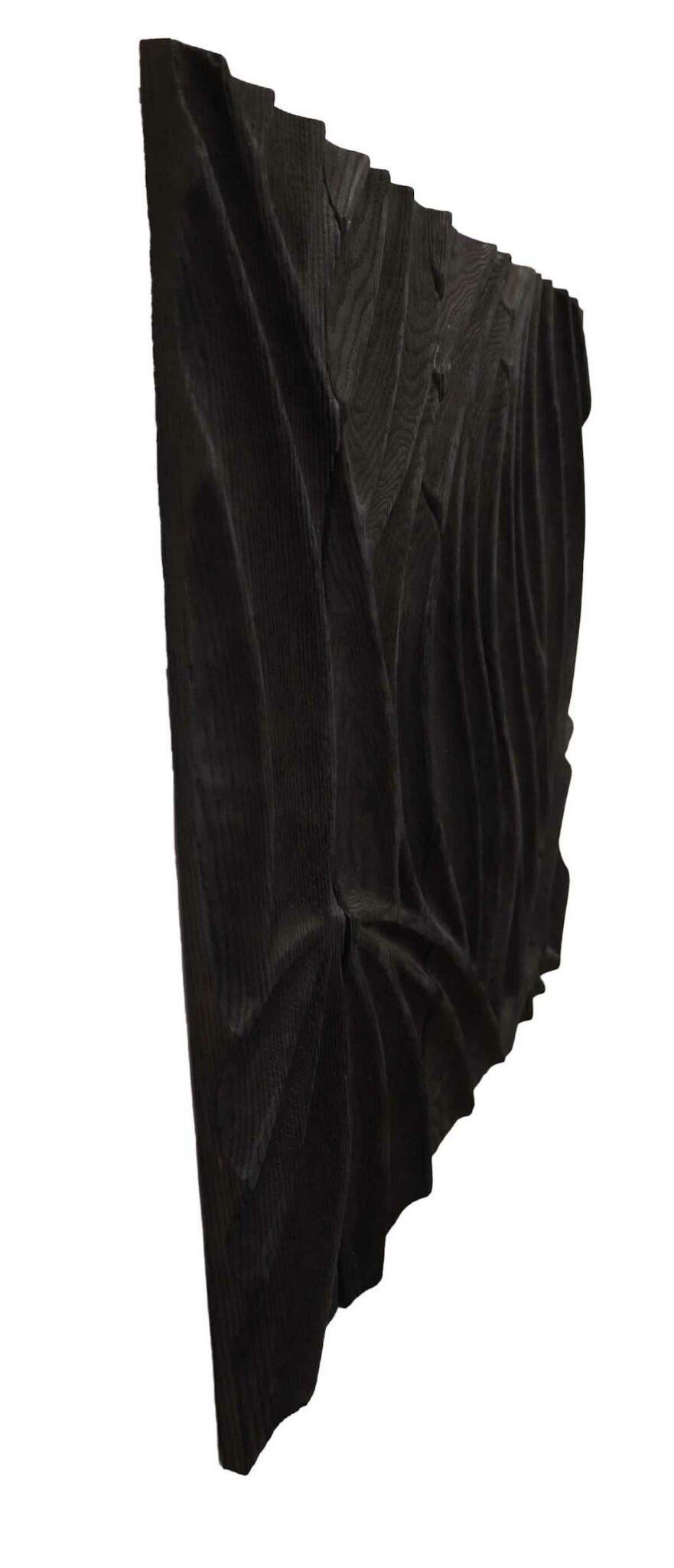 Black Forest n° 4 - Noir Abstract Sculpture par Daniel Torre