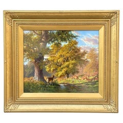 Daniel Van der Putten - Cervo nel Parco Nazionale di Killarney, Contea di Kerry, Irlanda - Dipinto a olio