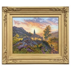 Daniel Van der Putten Derrycunihy Church Ladies View Kerry Oil Painting on Panel