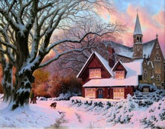 Daniel van der Putten Ölgemälde Irische Ansicht Saint Stephen Green Dublin Irland