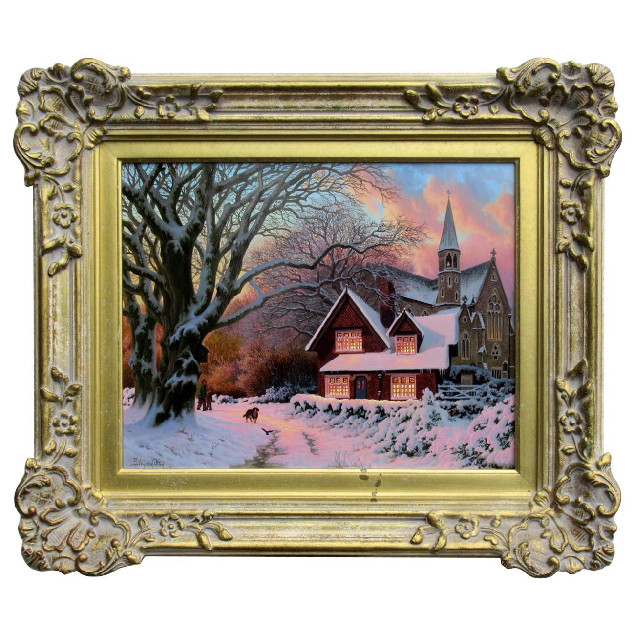 Daniel van der Putten Oil Painting Irish View Saint Stephen Green Dublin Ireland