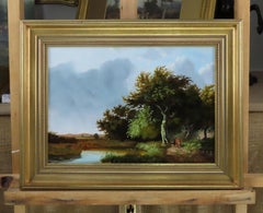 Huile originale sur panneau, DANIEL van der PUTTEN, « Approaching Storm at Loch Leven »